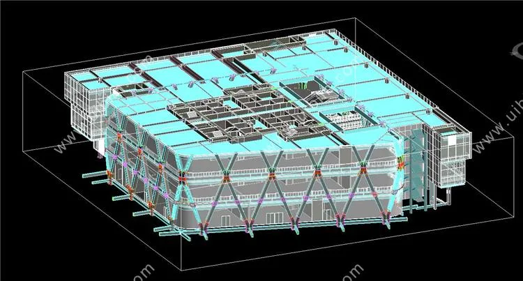 Full professional information on BIM models for super high-rise office buildings, reinforced concrete structures+steel structures+curved curtain walls, Revit models for building structures, HVAC, electrical, plumbing, mechanical and electrical equipment, MEP