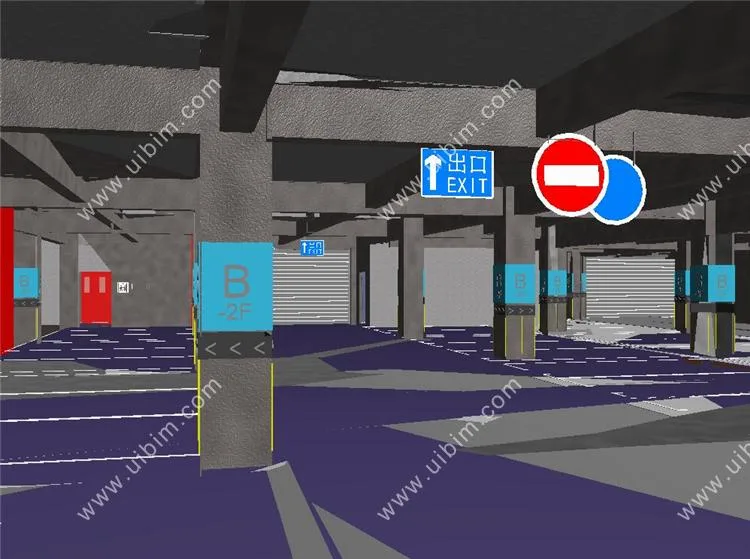 Full professional BIM model files for large-scale underground garage projects, including Revit, Navisworks source files, building structure mechanical and electrical equipment HVAC electrical plumbing MEP