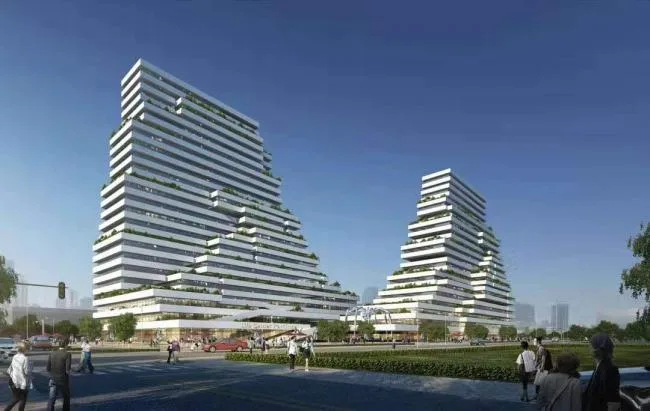 BIM Architecture | International Financial Ecological City Solution: Elite Incubator/LAD (Reed) Design Agency Spanning the CBD