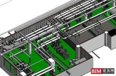 BIM Data | Revit Model: Computer Room with Mechanical and Electrical Equipment-BIM WORLD
