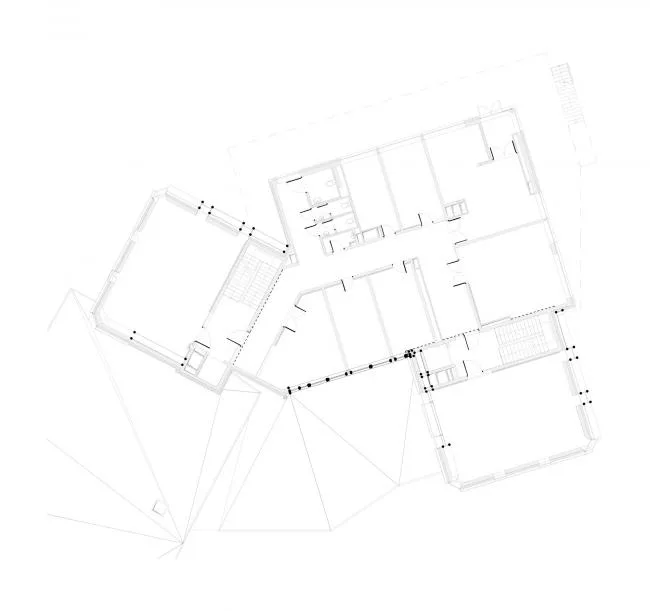 BIM Architecture | Nesting Triangular Grass Slope Top 'Small House' - East Latvia Creative Service Center/SAALS