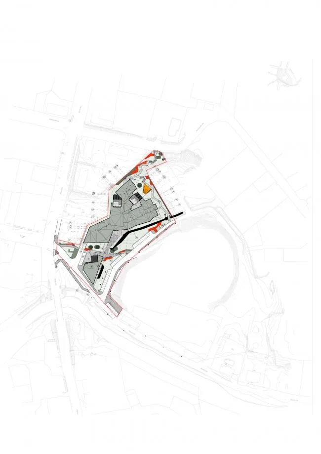 BIM Architecture | Nesting Triangular Grass Slope Top 'Small House' - East Latvia Creative Service Center/SAALS