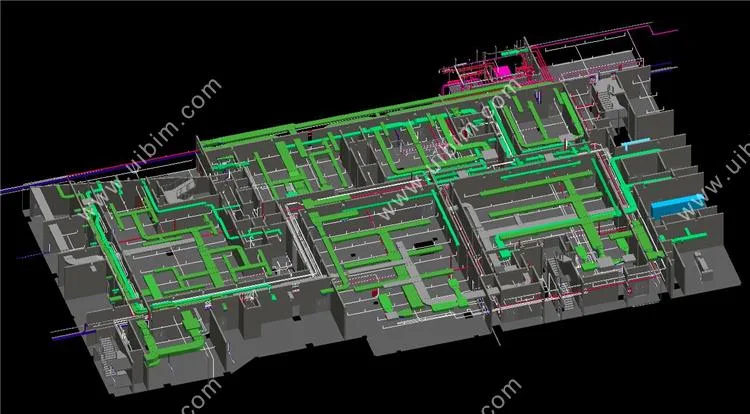 Complete set of BIM model materials for museum projects (including civil engineering models and equipment models), Revit building structure HVAC electrical plumbing MEP