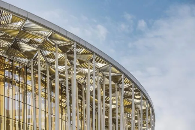 BIM Architecture | "Bamboo Forest" Walk: the Taihu Lake Lake Theater/SCA | Steven Chilton Architects