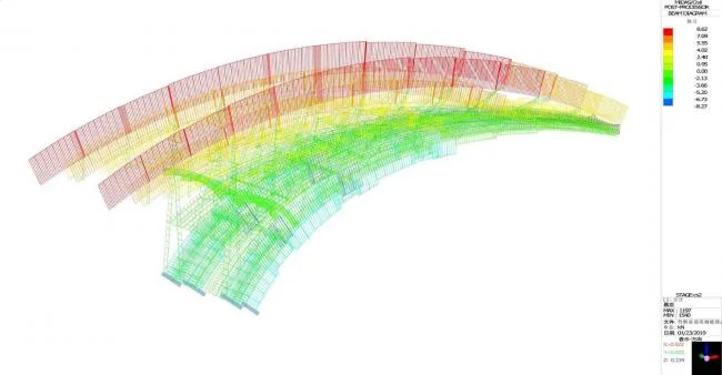 BIM Architecture | Suspended Shore Flying Bridge/Come to Architectural Design Studio
