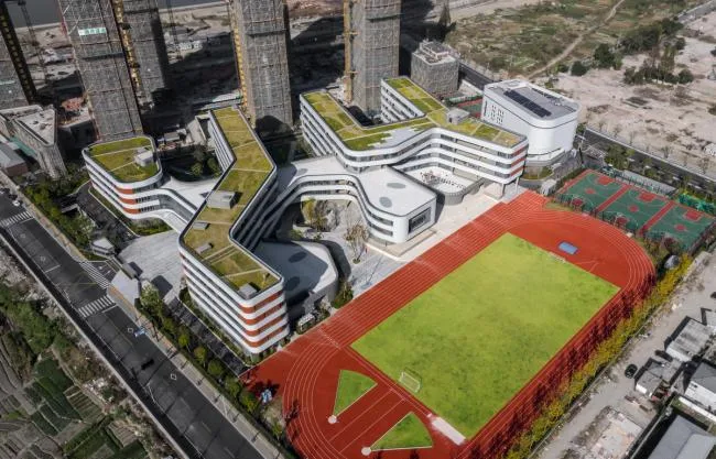 BIM Architecture | Floating Stereoscopic Campus - Zhejiang University School of Education Affiliated Middle School/Zhejiang University Architectural Design and Research Institute Co., Ltd