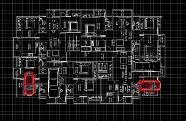 BIM Data | Revit Model - Four story Apartment Model