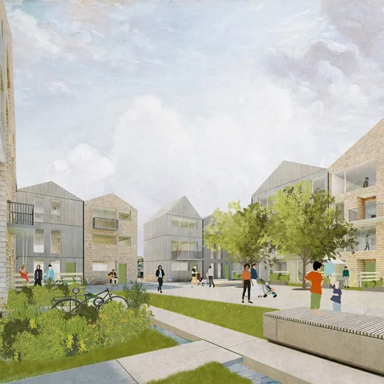 BIM Architecture | Wolfgang Sisterton Design Lake Ecological Village in Norway
