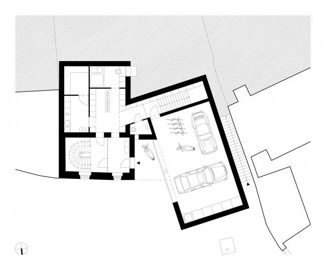 BIM Architecture | A playful white small house: Prague Vacation Home/Atelier 111 Architekti