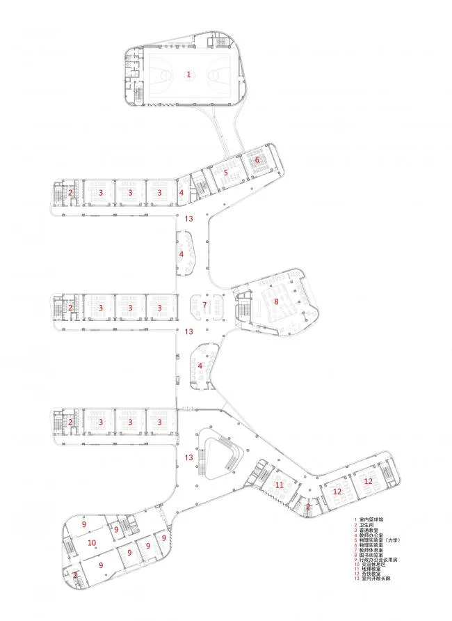 BIM Architecture | Floating Stereoscopic Campus - Zhejiang University School of Education Affiliated Middle School/Zhejiang University Architectural Design and Research Institute Co., Ltd