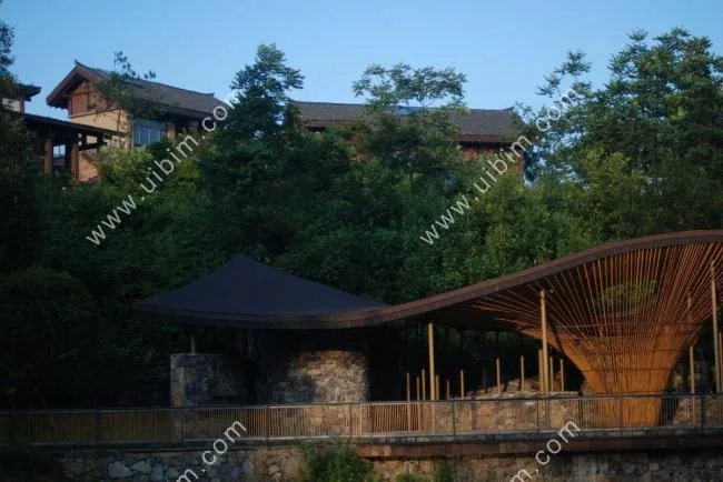 BIM Architecture | Gentle Mountain Wind Blows by: Tea Pavilion in Wulong Guiyuan Town/Weitu Design Agency