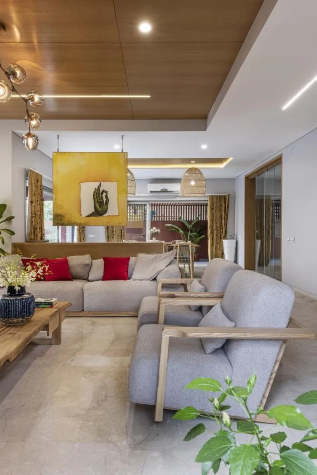 BIM Architecture | Passionate like fire, introverted like a plow ox: India's 'Red Box' Home/The Grid Architects