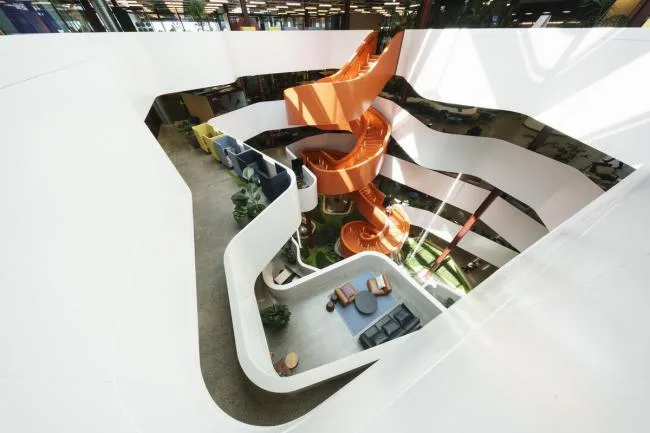 BIM Architecture | Interweaving and Free Flow of Curves: B: Hive Office Building/BVN+Jasmax