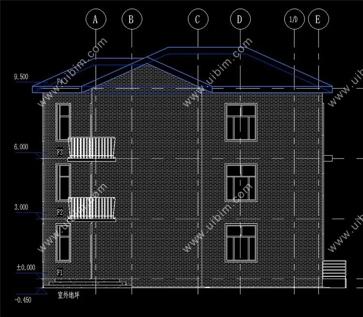BIM Data | Revit Model - BIM Model of Three story Villa