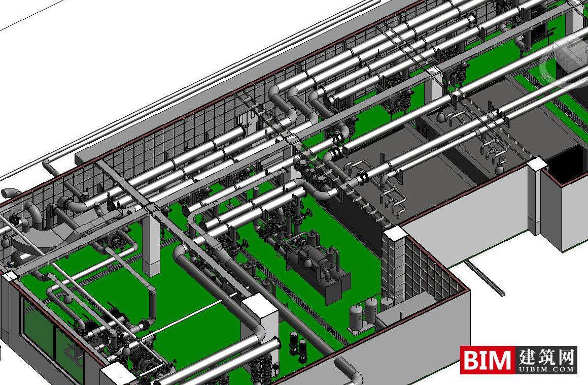 BIM Data | Revit Model: Computer Room with Mechanical and Electrical Equipment