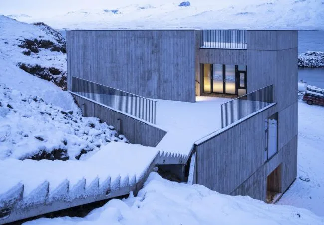 BIM Architecture | The Giant Stone Guarding the Fjord: East Borgafjord Visitor Center/Andersen& Sigurdsson Architects
