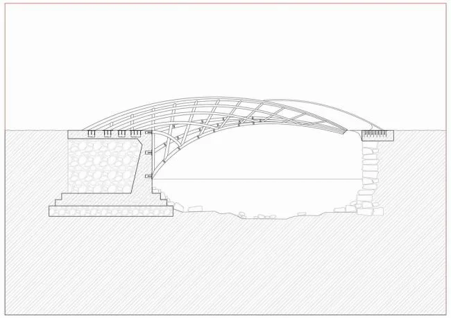 BIM Architecture | Suspended Shore Flying Bridge/Come to Architectural Design Studio