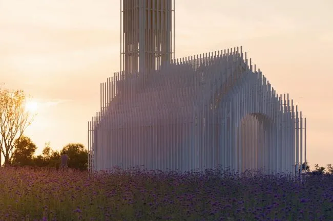 BIM Architecture | Chengdu Sino French Science and Technology Park Church, integrated into Purple Lavender Manor
