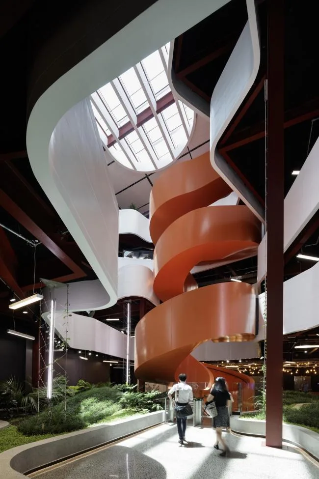 BIM Architecture | Interweaving and Free Flow of Curves: B: Hive Office Building/BVN+Jasmax