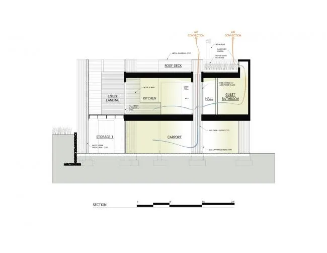 BIM Architecture | Aerial Volume Created by Tall Pile Foundations - Northwest Port Residence/Bates Masi Architects
