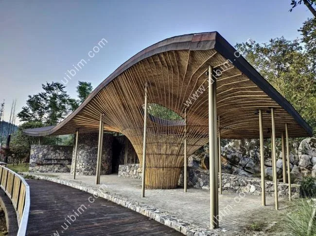 BIM Architecture | Gentle Mountain Wind Blows by: Tea Pavilion in Wulong Guiyuan Town/Weitu Design Agency