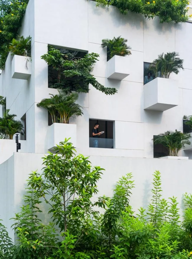 BIM Architecture: Sky, Stars, and Greenery Inspire a Tranquil Home by MIA Design Studio-BIM WORLD