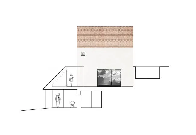BIM Architecture | A playful white small house: Prague Vacation Home/Atelier 111 Architekti