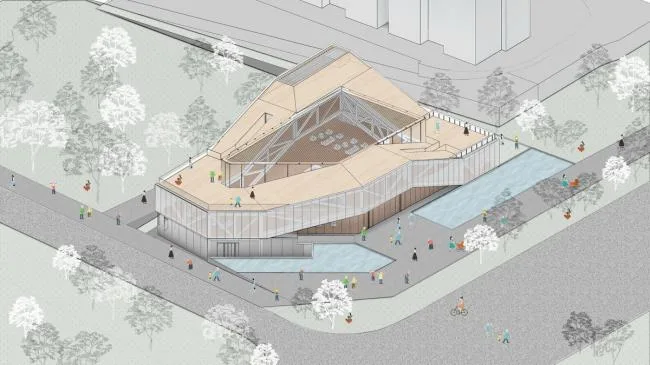 BIM Architecture | Curved and Smooth, Light and Flowing: Chongqing Yuelai Community Center/NAN Architects