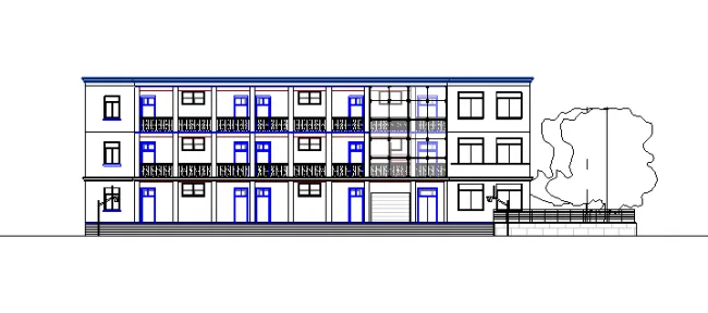 BIM Data | Revit Model - Three story Building BIM Model