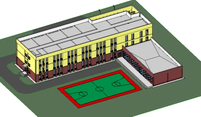 BIM Data and Revit Model: School BIM Project (.rvt)