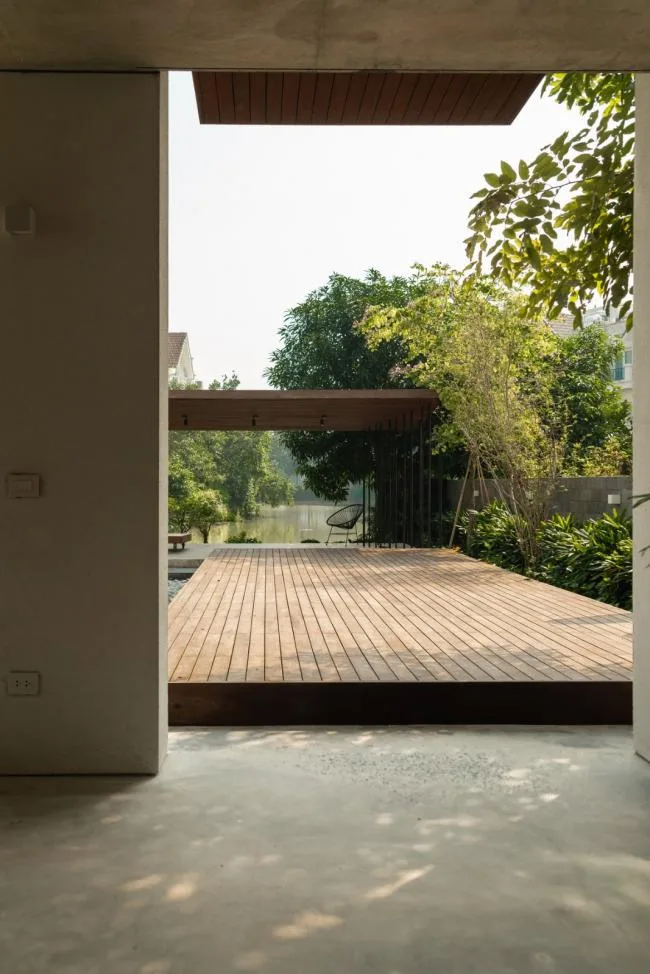 BIM architecture | Creating an indoor courtyard under arched windows and corridors: Vietnam AD8 Villa/Nemo Studio
