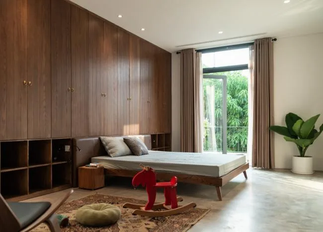 BIM architecture | Creating an indoor courtyard under arched windows and corridors: Vietnam AD8 Villa/Nemo Studio