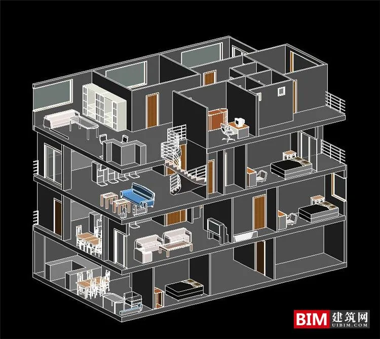 BIM Data | Revit Model - Creative Office Building BIM Model Advanced Single Building Model