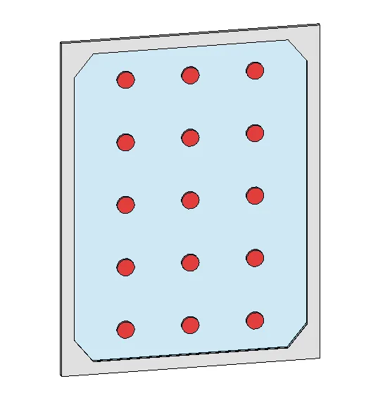 BIM Data | Revit Family Library BIM _ Hollow Glass Curtain Wall Panel-004.rfa