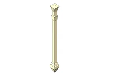 BIM Data: European Suspended Corner Column Revit Family Library-BIM WORLD