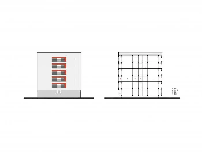 BIM Architecture | Hangzhou No.2 Middle School Qianjiang Campus Student Dormitory Building/Zhejiang University Architectural Design and Research Institute Co., Ltd
