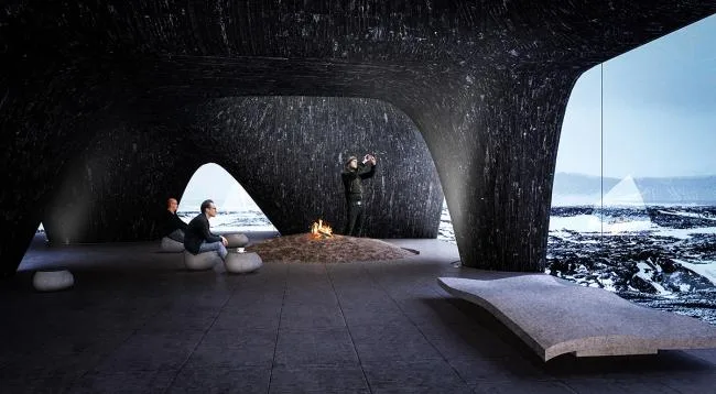BIM Architecture | Iceland Black Lava Visitor Center Scheme Design