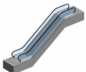 BIM Data: Revit Family Library for Escalators (.rfa)-BIM WORLD