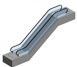 BIM Data: Revit Family Library for Escalators (.rfa)