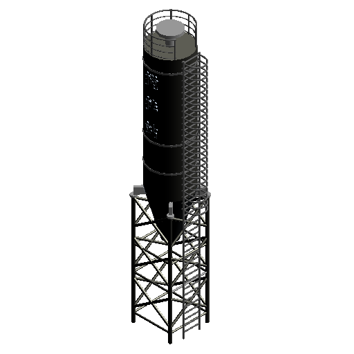 BIM Data: Revit Family Library for Mixing Plant.rfa