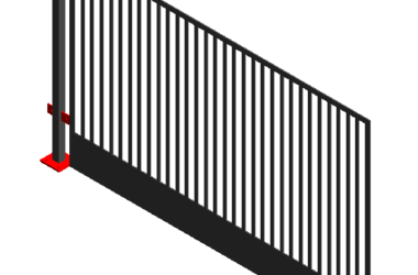 BIM Data: Edge Fence Family Library for Revit-BIM WORLD