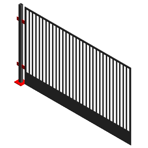 BIM Data: Edge Fence Family Library for Revit