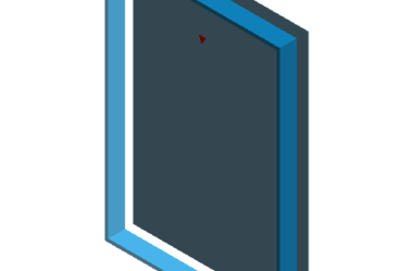 BIM Data: Revit Family Library for Hollow Glass Curtain Wall Panels (.rfa)-BIM WORLD