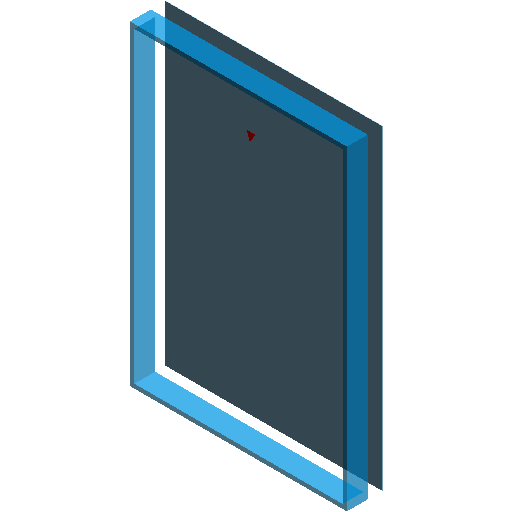 BIM Data: Revit Family Library for Hollow Glass Curtain Wall Panels (.rfa)