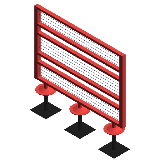 BIM Data: Revit Family Library Featuring Wire Mesh Railing.rfa