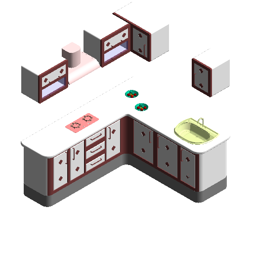 BIM Data: Revit Family Library for Cabinet Models (.rfa)