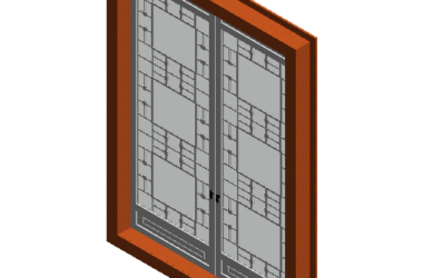 BIM Data: Revit Family Library for Double Fan Side-Opening Windows (.rfa)-BIM WORLD
