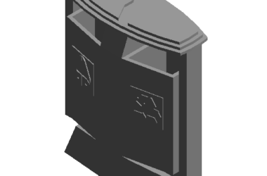 BIM Data: Revit Family Library for Commercial Street Garbage Can-BIM WORLD
