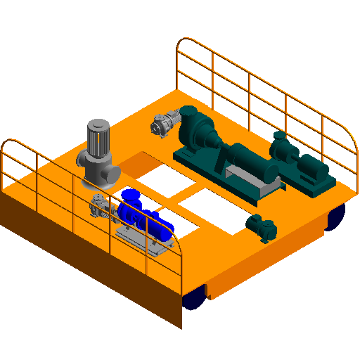 BIM Data: Revit Family Library for Automotive Crane Engine (.rfa)