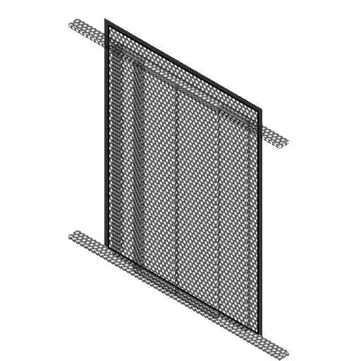 BIM Data: Revit Family Library – Four-Panel Split Door Elevator Model (.rfa)